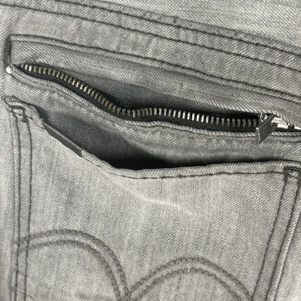 Levi's 511 Jeans Men 32x32 Gray Zipper Back Pocket Utility Skinny Fit Streetwear